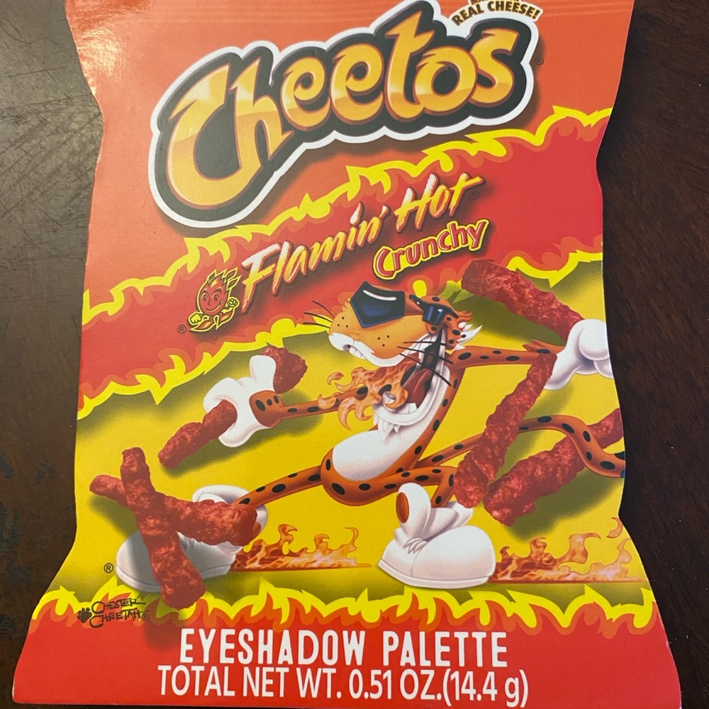 Cheetos Flamin' Hot Crunchy Eyeshadow Palette
